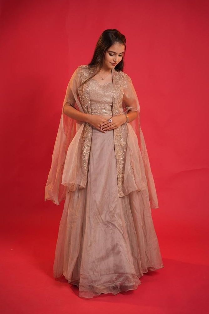 Light Purple Lehenga view 5